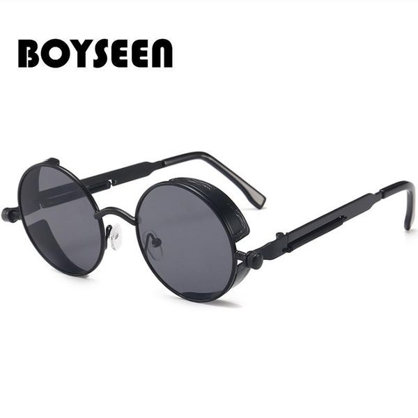boyseen new punk sunglasses retro metal round thick frame sunglasses spring temple 58028, White;black
boyseen new punk sunglasses retro metal round thick frame sunglasses spring temple 58028, White;black