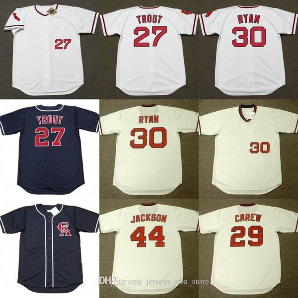 мужчины молодежь женщина калифорния 27 mike trout 29 rod carew 30 нолана райана 44 реджи джексон бейсбол джерси 02, Blue;black
мужчины молодежь женщина калифорния 27 mike trout 29 rod carew 30 нолана райана 44 реджи джексон бейсбол джерси 02, Blue;black