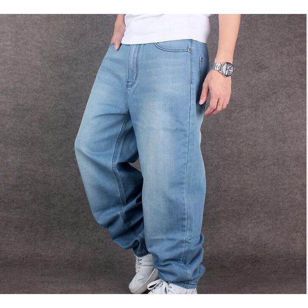 men's jeans man hip hop loose pants fashion men trousers size 30-44 46, Blue
men's jeans man hip hop loose pants fashion men trousers size 30-44 46, Blue