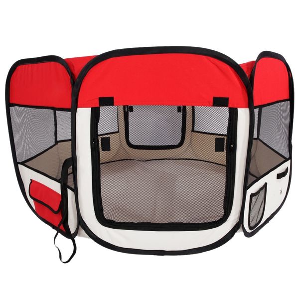 45 inch portable foldable 600d oxford cloth & mesh pet playpen fence with eight panels pet puppy soft tent dog cat crate us stock
45 inch portable foldable 600d oxford cloth & mesh pet playpen fence with eight panels pet puppy soft tent dog cat crate us stock
