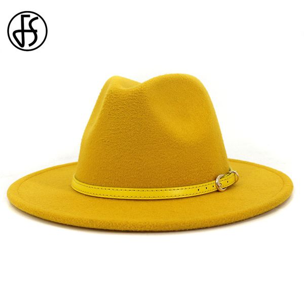 fs fashion wide brim fedora hat yellow white wool felt hats men women elegant winter autumn wedding jazz cap, Blue;gray
fs fashion wide brim fedora hat yellow white wool felt hats men women elegant winter autumn wedding jazz cap, Blue;gray