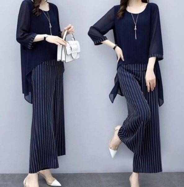 wife belly cover suit western style two-piece pants women's large size fat mm pants wide leg pantswide leg pantsloose slimming chiffon, Gray
wife belly cover suit western style two-piece pants women's large size fat mm pants wide leg pantswide leg pantsloose slimming chiffon, Gray