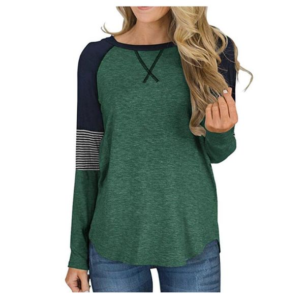 women's blouses & shirts gift elastic crew neck daily pullover striped long sleeve splice casual loose home autumn women blouse color b, White
women's blouses & shirts gift elastic crew neck daily pullover striped long sleeve splice casual loose home autumn women blouse color b, White