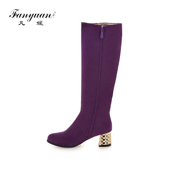 fanyuan black winter women knee high boots comfortable fashion block mid-heel ladies boots zipper flock autumn
fanyuan black winter women knee high boots comfortable fashion block mid-heel ladies boots zipper flock autumn