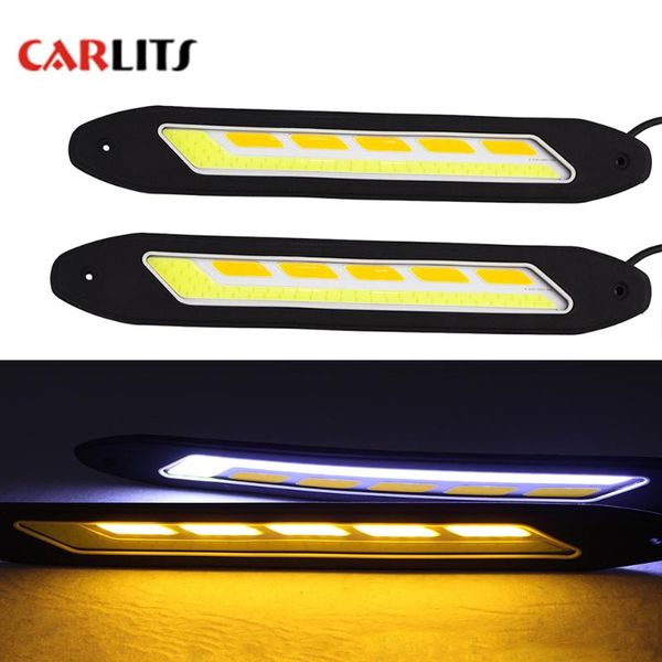 2pcs flexible waterproof white and yellow car head light led daytime running lights drl fog lights with turn signal light cob cj
2pcs flexible waterproof white and yellow car head light led daytime running lights drl fog lights with turn signal light cob cj