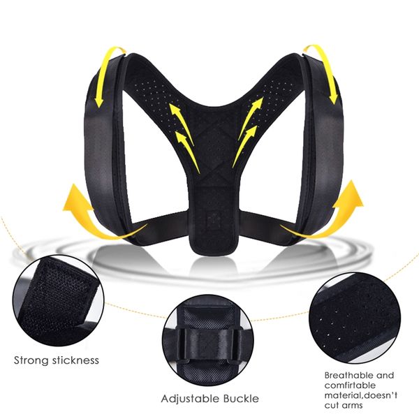 back support magnetic posture corrector clavicle spine shoulder lumbar correction belt brace, Black;blue
back support magnetic posture corrector clavicle spine shoulder lumbar correction belt brace, Black;blue