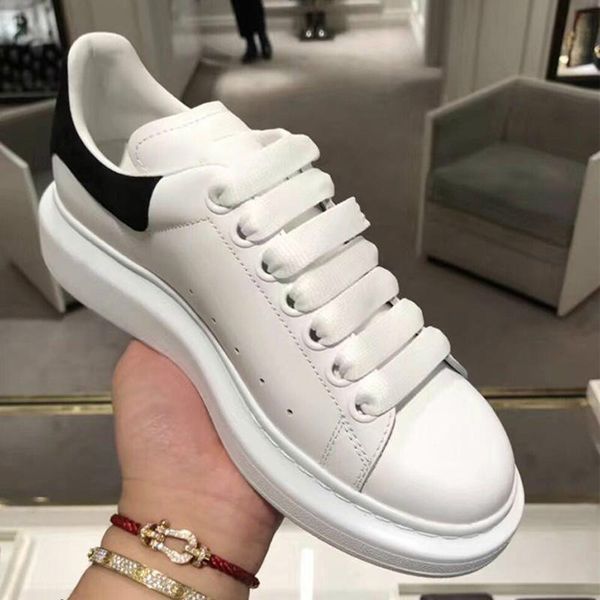 white shoes women men plus size casual lovers sneakers flat shoes, Black