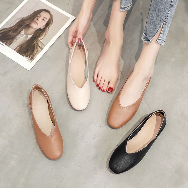shoes women solid color shallow mouth 2020 new style flat female loafers shoes comfortable pregnant women, Black
shoes women solid color shallow mouth 2020 new style flat female loafers shoes comfortable pregnant women, Black
