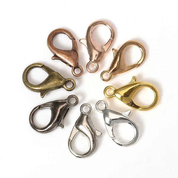 100pcs 10-18mm metal lobster clasps hooks 8 colors chain connector for diy jewelry making findings bracelet necklace accessories
100pcs 10-18mm metal lobster clasps hooks 8 colors chain connector for diy jewelry making findings bracelet necklace accessories