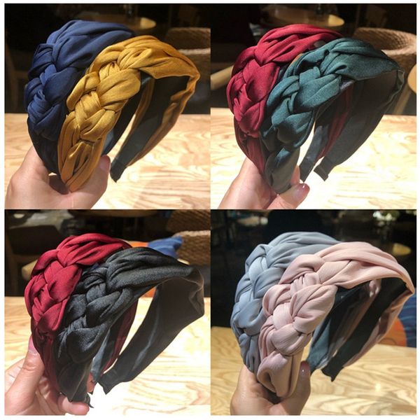 elegant headband twist braid headbands for women wide side solid color hairband girls hair hoop fashion lady hair accessories
elegant headband twist braid headbands for women wide side solid color hairband girls hair hoop fashion lady hair accessories
