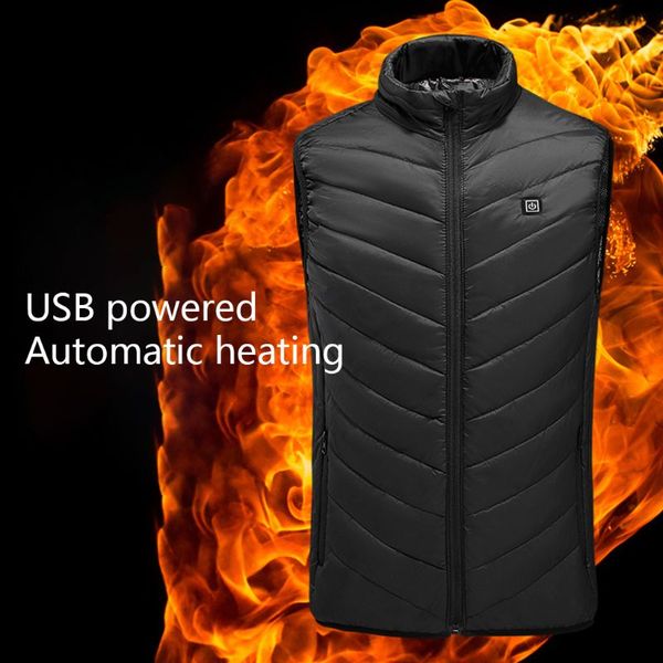 men's vests outdoor men electric heated vest usb heating sleeveless winter thermal coat plus size m-4xl, Black;white 
men's vests outdoor men electric heated vest usb heating sleeveless winter thermal coat plus size m-4xl, Black;white