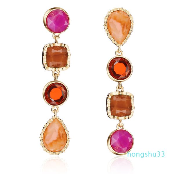 european and american creative chandelier resin earrings asymmetric personality for women jewelry factory china, Silver
european and american creative chandelier resin earrings asymmetric personality for women jewelry factory china, Silver