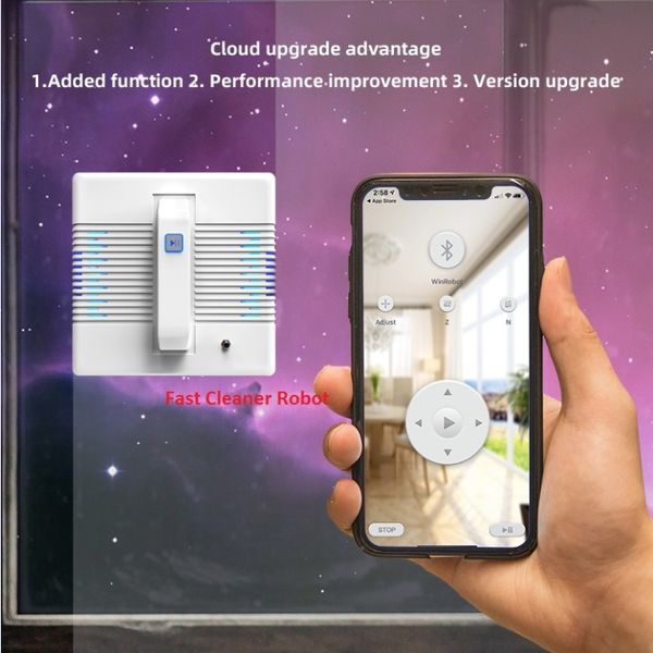 smartphone app control robot window cleaner, window cleaning robot with anti-falling,remote control and so on
smartphone app control robot window cleaner, window cleaning robot with anti-falling,remote control and so on