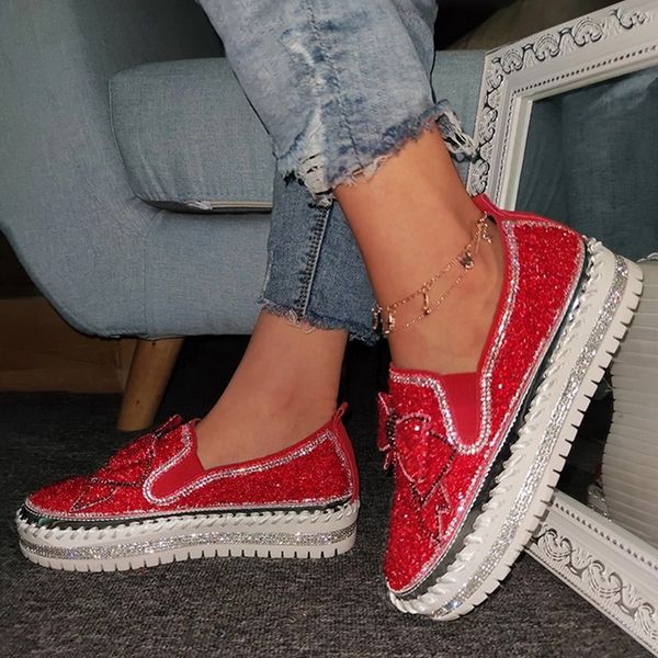2020 crystal diamonds women flats bling shoes rhinestone ladies casual shoes round toe slip-on platform women's 35-43, Black
2020 crystal diamonds women flats bling shoes rhinestone ladies casual shoes round toe slip-on platform women's 35-43, Black