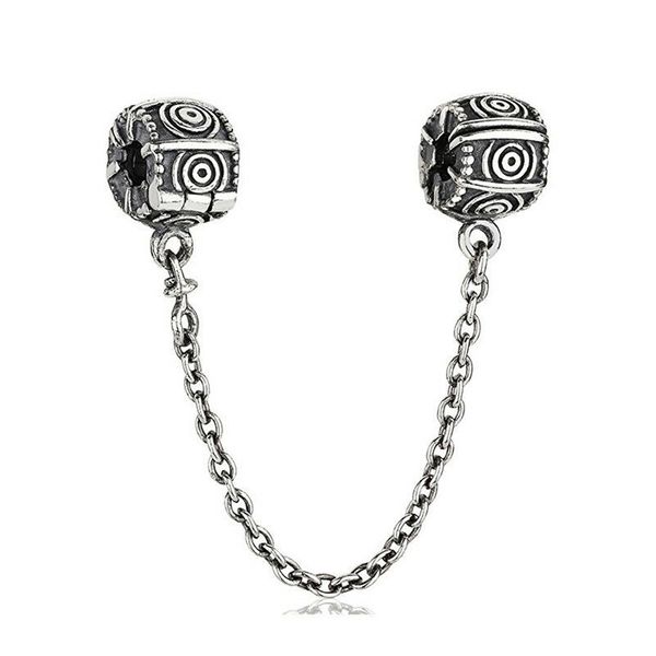 authentic ale 925 sterling silver abstract circle safety chain clip charms beads fit pandora bracelets for diy fashion jewelry design making, Black
authentic ale 925 sterling silver abstract circle safety chain clip charms beads fit pandora bracelets for diy fashion jewelry design making, Black