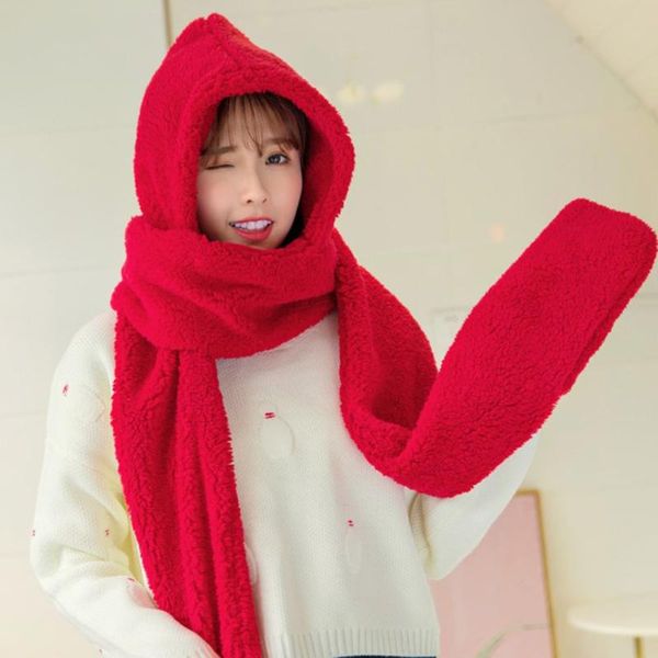 3 in 1 women winter warm fleece hood scarf snood pocket hats gloves warm plush scarf plush hat gloves, Blue;gray
3 in 1 women winter warm fleece hood scarf snood pocket hats gloves warm plush scarf plush hat gloves, Blue;gray