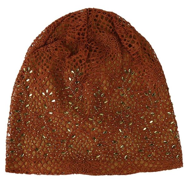 women turban hat autumn thin wrap rhinestone studded cotton blend hollowed out lace chemotherapy cap knitting sleeping hair loss, Blue;gray
women turban hat autumn thin wrap rhinestone studded cotton blend hollowed out lace chemotherapy cap knitting sleeping hair loss, Blue;gray