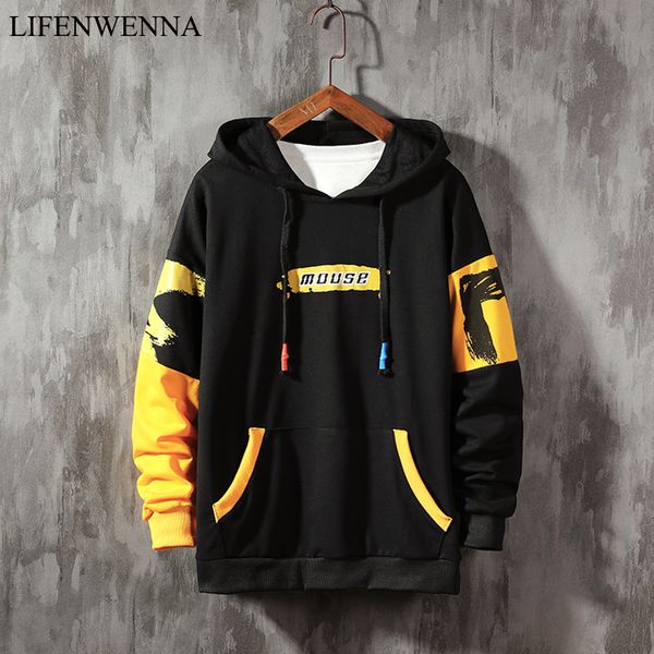 spring new fashion color block hoodies men casual letter printed pullovers mens clothing trend mens hooded sweatshirts m-5xl, Black
spring new fashion color block hoodies men casual letter printed pullovers mens clothing trend mens hooded sweatshirts m-5xl, Black
