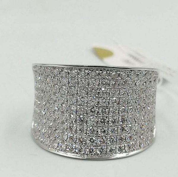 victoria sparkling luxury jewelry 925 sterling silver pave white sapphire cz diamond gemstones eternity party women wedding finger ring gift, Slivery;golden
victoria sparkling luxury jewelry 925 sterling silver pave white sapphire cz diamond gemstones eternity party women wedding finger ring gift, Slivery;golden