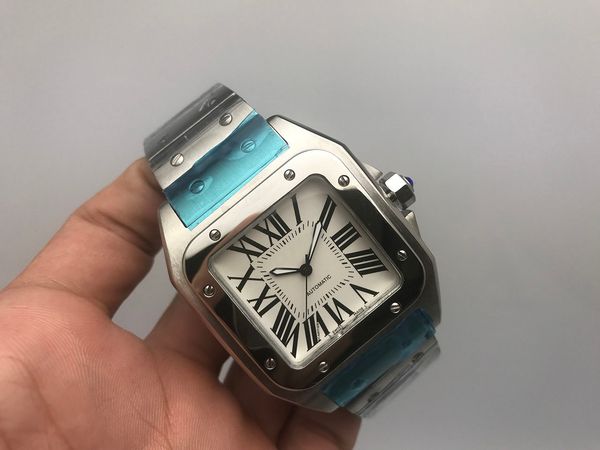 2020 new men watch stainless steel watch 2813 automatic movement mechanical silver case men's sports wristwatches, Slivery;brown
2020 new men watch stainless steel watch 2813 automatic movement mechanical silver case men's sports wristwatches, Slivery;brown