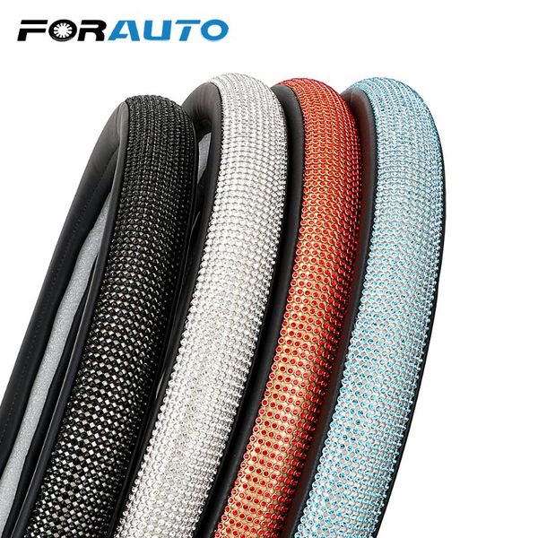 forauto 38cm car steering wheel cover leather and crystal steering-wheel covers interior accessories universal car styling
forauto 38cm car steering wheel cover leather and crystal steering-wheel covers interior accessories universal car styling
