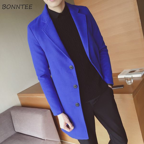 wool men solid slim simple large size warm soft korean style leisure daily thicker turn-down collar blends mens chic outerwear, Black
wool men solid slim simple large size warm soft korean style leisure daily thicker turn-down collar blends mens chic outerwear, Black