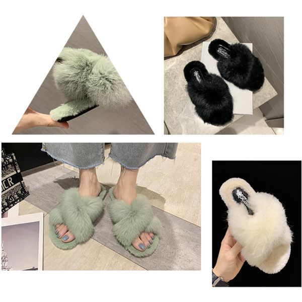 autumn winter fashion new ladies slippers korean fur suede open-toe flip-flops casual all-match outdoor flats slippers, Black
autumn winter fashion new ladies slippers korean fur suede open-toe flip-flops casual all-match outdoor flats slippers, Black