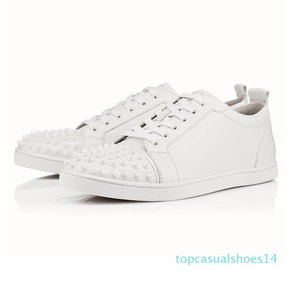 2019 designer fashion red bottoms studded spikes flats shoes for men women black party lovers genuine leather casual sneakers t14
2019 designer fashion red bottoms studded spikes flats shoes for men women black party lovers genuine leather casual sneakers t14