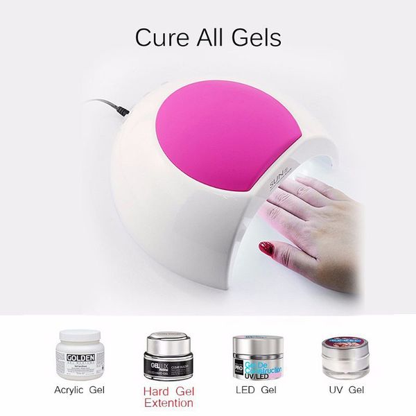48w uv nail dryer gel led curing lamp light timer settings manicure machine