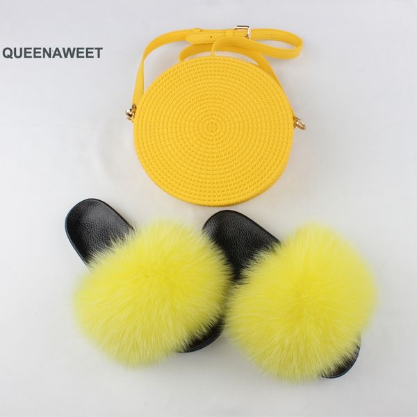 real fur slides women's fashion round jelly purse set female casual hair slippers adjustable shoulder bags, Black
real fur slides women's fashion round jelly purse set female casual hair slippers adjustable shoulder bags, Black