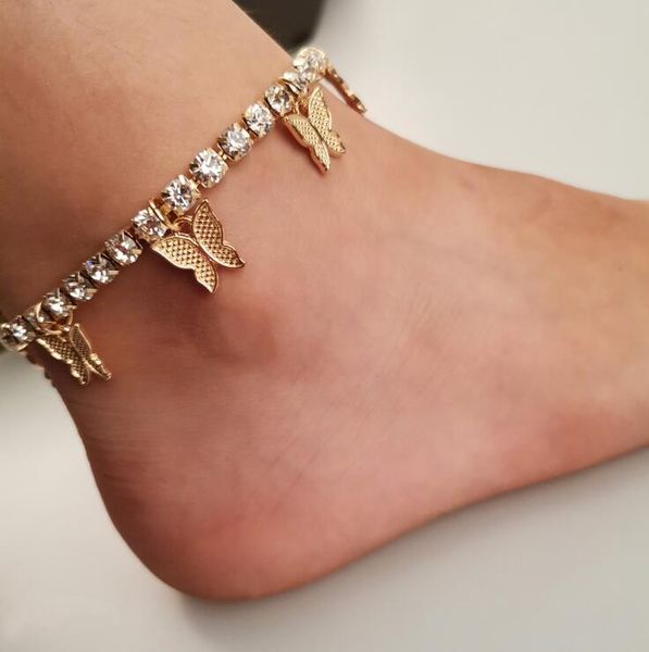 stonefans gold tennis rhinestone jewelry for women crystal butterfly pendant anklet beach foot chain bracelet gd526, Red;blue
stonefans gold tennis rhinestone jewelry for women crystal butterfly pendant anklet beach foot chain bracelet gd526, Red;blue