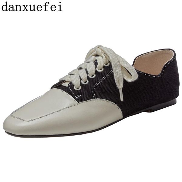 women's genuine leather canvas patchwork lace-up ballet flats leiure soft comfortable espadrilles casual sneakers shoes women, Black
women's genuine leather canvas patchwork lace-up ballet flats leiure soft comfortable espadrilles casual sneakers shoes women, Black