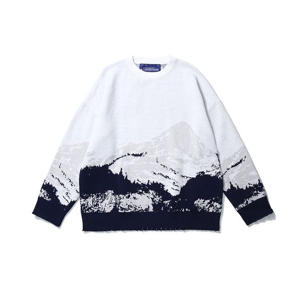 snow mountain pattern color block o neck mens sweater oversize hop hop pullover casual sweaters men and women streetwear clothes, White;black
snow mountain pattern color block o neck mens sweater oversize hop hop pullover casual sweaters men and women streetwear clothes, White;black