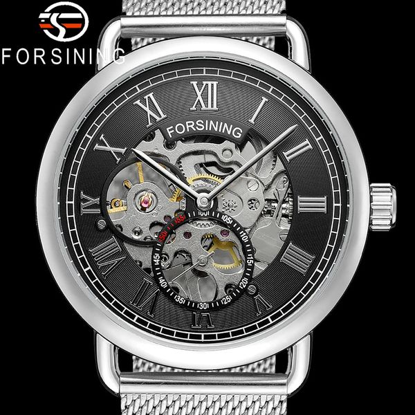 forsining men wristwatch sport male clock stainless steel skeleton man hand wind mechanical watch 8168, Slivery;brown
forsining men wristwatch sport male clock stainless steel skeleton man hand wind mechanical watch 8168, Slivery;brown