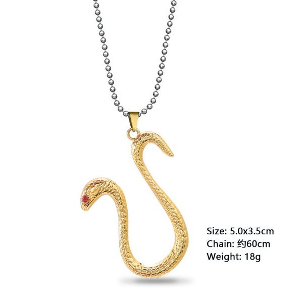 anime one piece boa hancock cosplay necklace gold snake pendant choker bead long necklaces men women jewelry gifts, Silver
anime one piece boa hancock cosplay necklace gold snake pendant choker bead long necklaces men women jewelry gifts, Silver