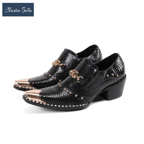 christia bella rhinestone rivets real leather men oxford shoes high heel increase height business men shoes party dress, Black
christia bella rhinestone rivets real leather men oxford shoes high heel increase height business men shoes party dress, Black