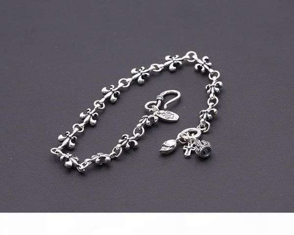 2018 new 925 sterling silver fashion jewelry vintage american brand hand-made designer cross crown skull scroll charm bracelet women, Golden;silver
2018 new 925 sterling silver fashion jewelry vintage american brand hand-made designer cross crown skull scroll charm bracelet women, Golden;silver