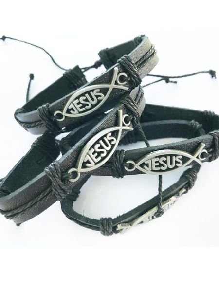 charm bracelets 1 pcs fashion leather for men bangle jesus religious accessories bracelet, Golden;silver
charm bracelets 1 pcs fashion leather for men bangle jesus religious accessories bracelet, Golden;silver