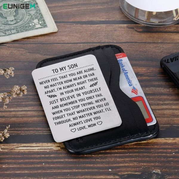 keychains to my son wallet card birthday gifts for men from mom step mother sweet 16th love note gift him boys, Silver
keychains to my son wallet card birthday gifts for men from mom step mother sweet 16th love note gift him boys, Silver