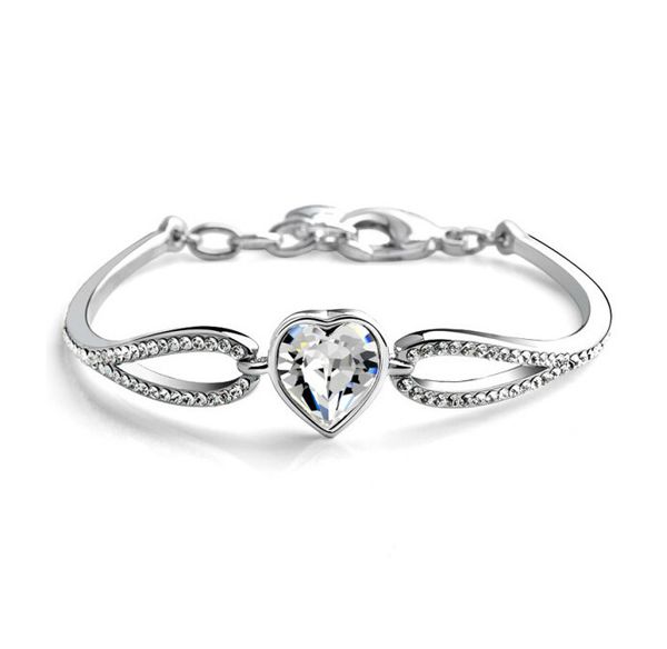 2020 new bracelet set rose gold silver color crystal heart bracelets for women chain jewelry bracelets bangles, Black
2020 new bracelet set rose gold silver color crystal heart bracelets for women chain jewelry bracelets bangles, Black
