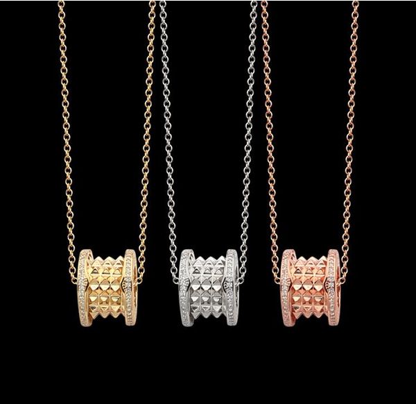 rivet gear double side diamond necklace gold version lovers' pagoda necklace, Golden;silver
rivet gear double side diamond necklace gold version lovers' pagoda necklace, Golden;silver