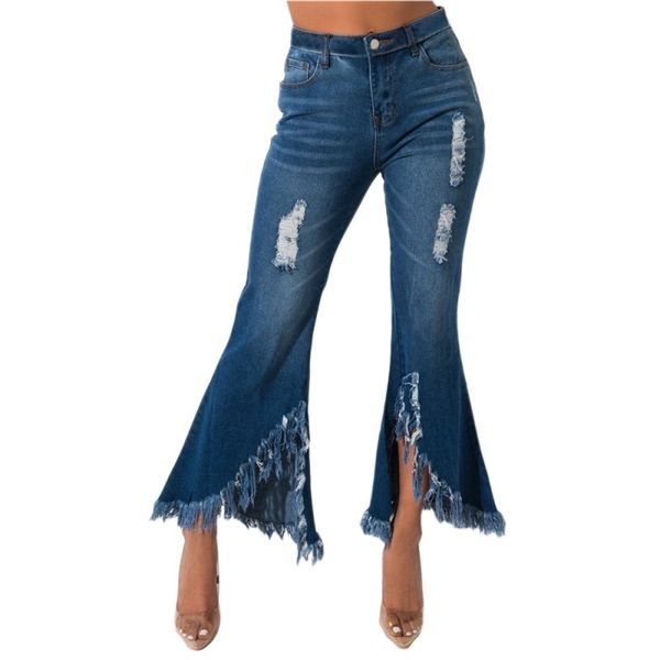 streetwear flare pants for women zipper high waist wide leg flare jean for women frashion elegant hole tassel denim trouser, Blue
streetwear flare pants for women zipper high waist wide leg flare jean for women frashion elegant hole tassel denim trouser, Blue