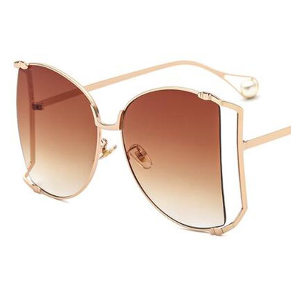 women's oversized brown sunglasses trendy square shades vintgae sunglasses female metal hollow frame pearl glasses, White;black
women's oversized brown sunglasses trendy square shades vintgae sunglasses female metal hollow frame pearl glasses, White;black