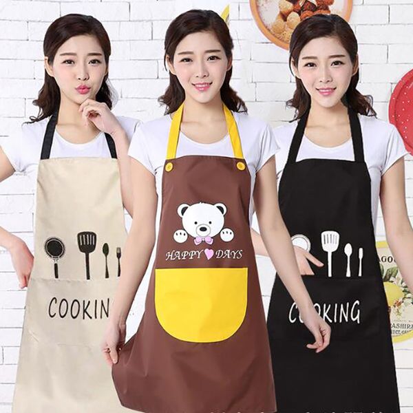 aprons 1pcs waterproof polyester cooking apron woman bibs home baking coffee shop cleaning for kitchen accessory
aprons 1pcs waterproof polyester cooking apron woman bibs home baking coffee shop cleaning for kitchen accessory