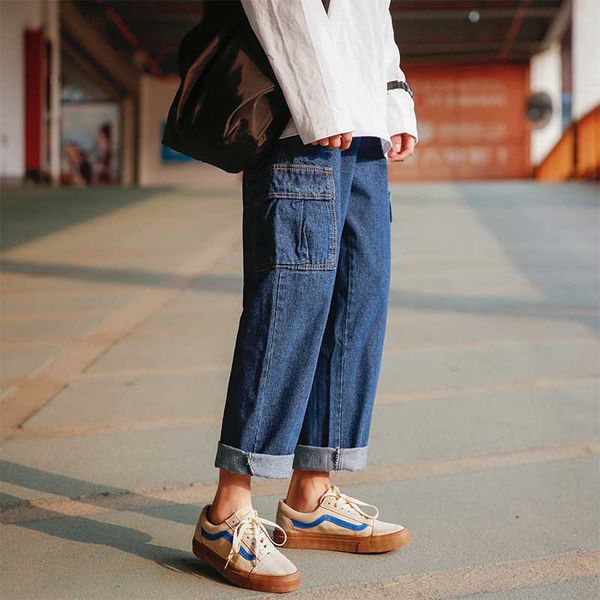 men's jeans 2021 summer pattern baggy homme loose fashion casual blue color trousers cargo pocket wide leg pants size s-2xl
men's jeans 2021 summer pattern baggy homme loose fashion casual blue color trousers cargo pocket wide leg pants size s-2xl