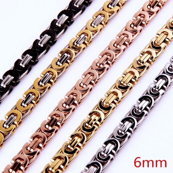 6mm byzantine style necklaces for men women solid stainless steel chain punk hip-hop boys jewelry accessories choker sale, Silver
6mm byzantine style necklaces for men women solid stainless steel chain punk hip-hop boys jewelry accessories choker sale, Silver