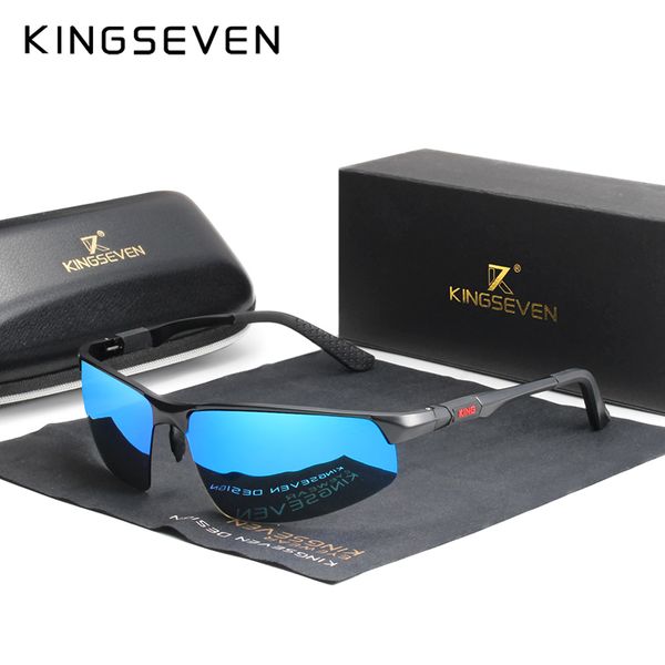 KINGSEVEN Driving Series Polarized Men Aluminum Sunglasses Blue Mirror Lens Male Sun Glasses Aviation Women For Men Eyewear 9121 T200108
KINGSEVEN Driving Series Polarized Men Aluminum Sunglasses Blue Mirror Lens Male Sun Glasses Aviation Women For Men Eyewear 9121 T200108