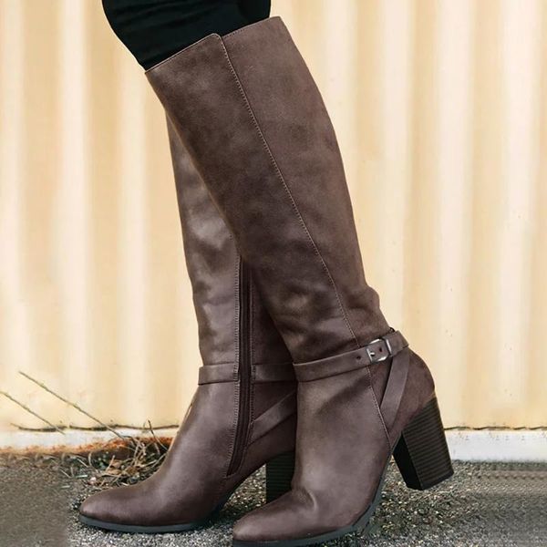 retro boots women soft leather over knee high heels shoes platform warm plush winter long boots zapatos mujer black brown
retro boots women soft leather over knee high heels shoes platform warm plush winter long boots zapatos mujer black brown