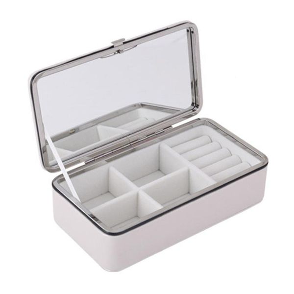 jewelry box travel deskpu leather necklace stud makeup mirror home portable storage ring organizer wear resistant display, Pink;blue
jewelry box travel deskpu leather necklace stud makeup mirror home portable storage ring organizer wear resistant display, Pink;blue