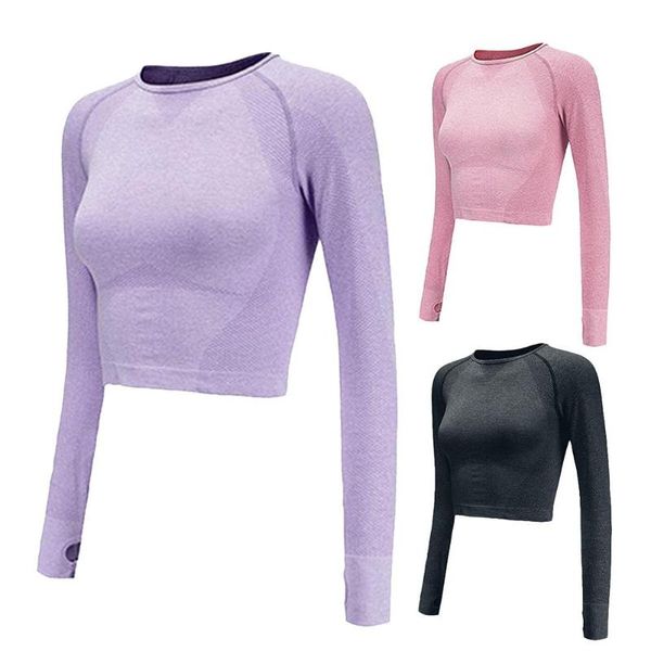 women yoga shirts running breathable sportswear casual seamless long-sleeve o-neck crop elasticity sports accessories, White;red
women yoga shirts running breathable sportswear casual seamless long-sleeve o-neck crop elasticity sports accessories, White;red